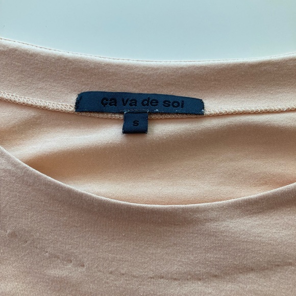 Ça va de soi - Peach T shirt dress.  Small - Picture 6 of 7